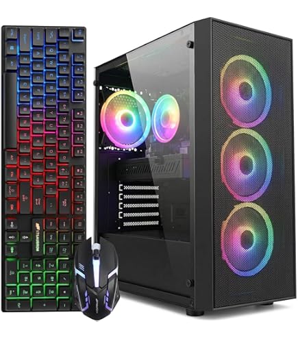 STGAubron Gaming PC Computer Desktop, Radeon RX 560 4G, Intel Core